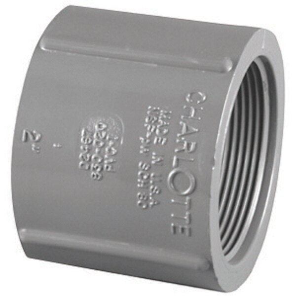 Charlotte Pipe And Foundry Charlotte Pipe Schedule 80 1-1/4 in. FPT X 1-1/4 in. D FPT PVC Coupling 1 pk PVC 08102 1600 - main